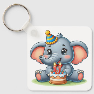 Süßer Elefant 11. Geburtstag Schlüsselanhänger