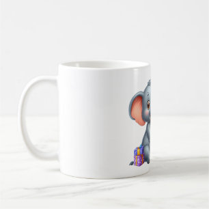 Süßer Elefant 5. Geburtstag Kaffeetasse