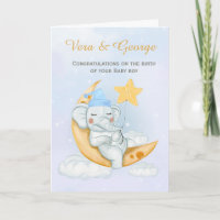 Süßer Elefant Herzlichen Glückwunsch zum neuen Bab