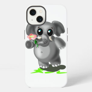 Süßer Elefant mit Blumen iPhone-Hülle iPhone 13 Hülle