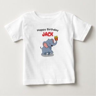 Süßer Elefant mit Geschenk Baby T-shirt