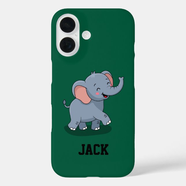 Süßer Elefant mit Geschenk Case-Mate iPhone Hülle (Rückseite)