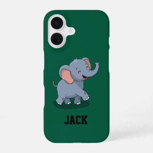 Süßer Elefant mit Geschenk iPhone 16 Hülle