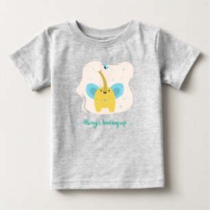 Süßer Elefant mit Text 'Immer nach oben schauen' Baby T-shirt