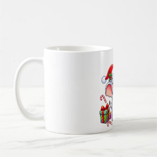 Süßer Elefant Santa-Anhänger Kaffeetasse