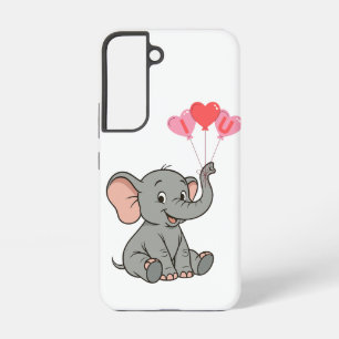 Süßer Elefant Valentinstag Samsung Galaxy Hülle