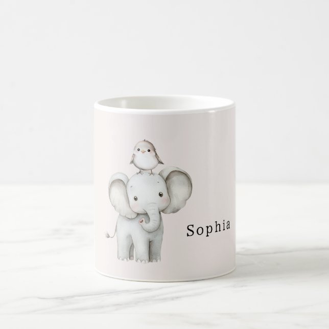 Süßer Elefantenvogel   Kaffeetasse (Mittel)