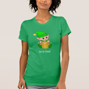 Süßer Elf & Personalisierter Text T-Shirt