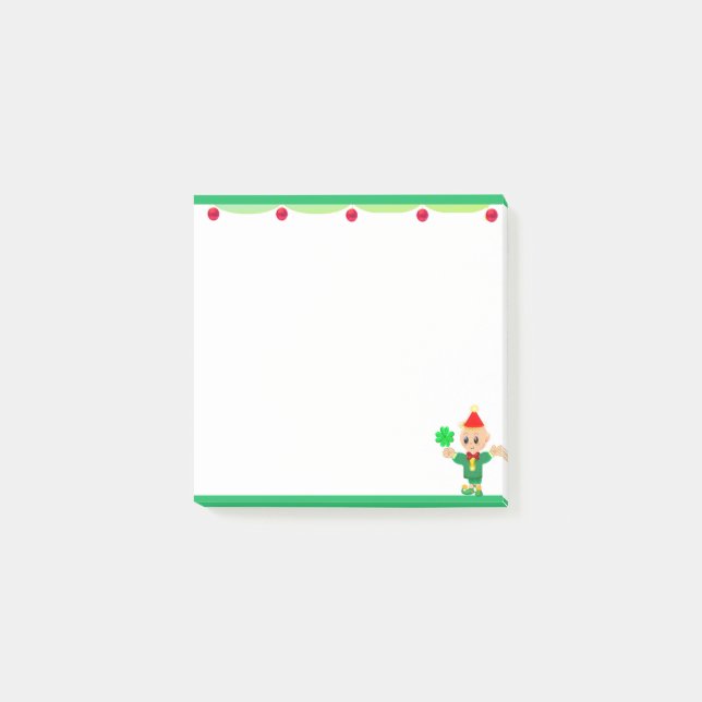 Süßer Elf Post-it Klebezettel (Vorderseite)