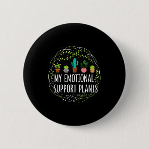 Süßer emotionaler Unterstützungs-Kaktus Stimmung-B Button