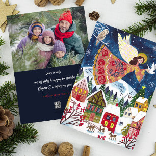 Süßer Engel Frieden auf Erden Foto Weihnachten