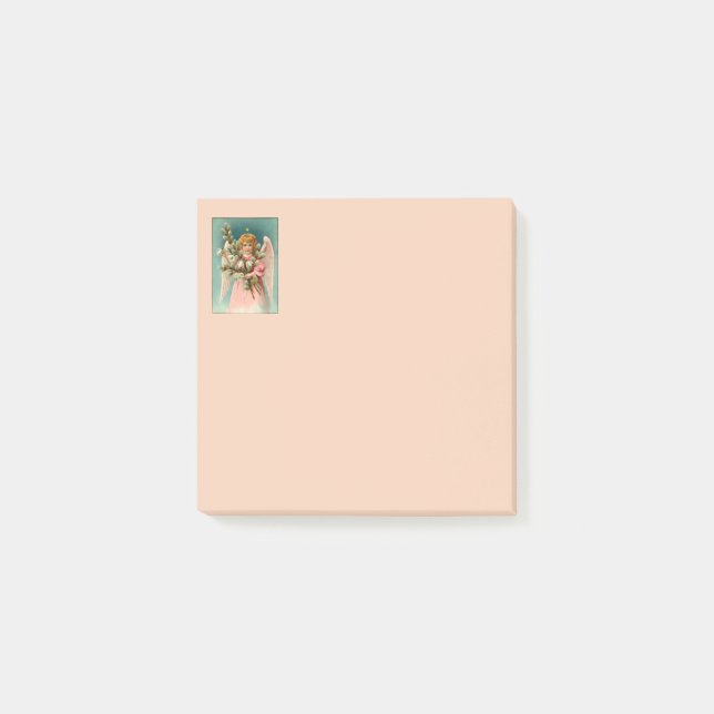 Süßer Engel im rosa Kleid Post-it Klebezettel (Vorderseite)