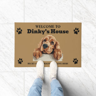 Süßer Englischer Cocker Spaniel Fußmatte
