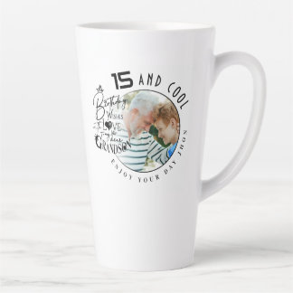 Süßer Enkel Geburtsdag mit individuellem Foto Milchtasse