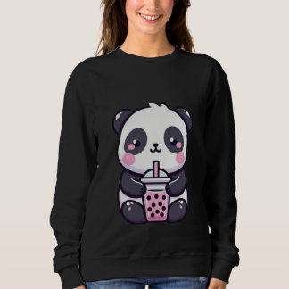 Süßer entspannter Panda Cartoon – Bezaubernder Kaw Sweatshirt