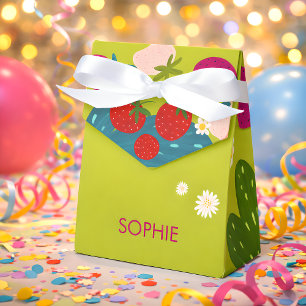 Süßer Erdbeeren-Kindergeburtstag Geschenkschachtel