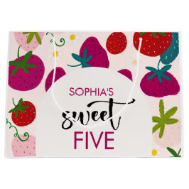 Süßer Erdbeeren-Kindergeburtstag Große Geschenktüte