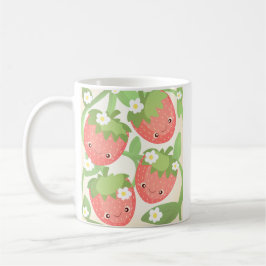 Süßer Erdbeergarten Kaffeetasse
