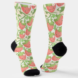Süßer Erdbeergarten Socken