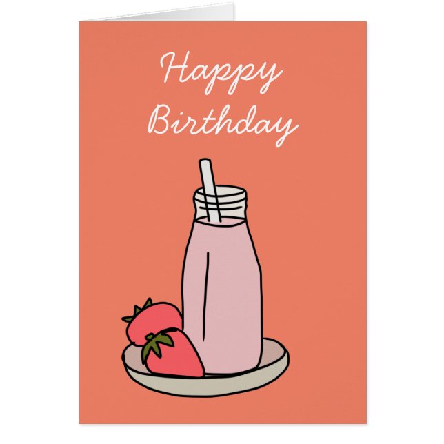 Süßer Erdbeermilch niedlich rosa (Vorne)