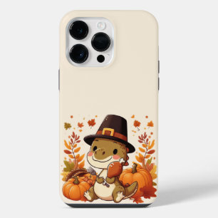 Süßer Erntedank-Dinosaurier iPhone 14 Pro Max Hülle