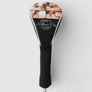 Süßer erster Muttertag moderner Fotocollage Golf Headcover