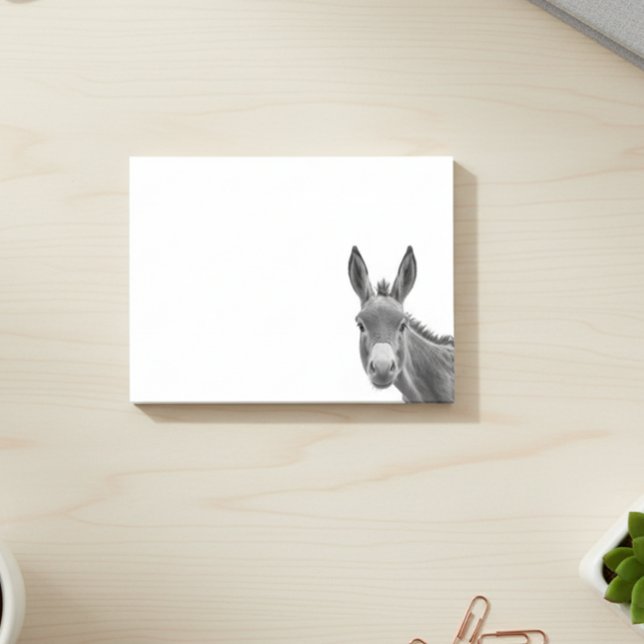 Süßer Esel späht Post-it Klebezettel (Von Creator hochgeladen)