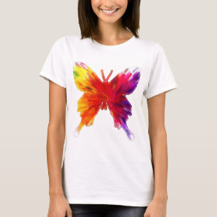 Süßer farbenfroher gemusterter Schmetterling T-Shirt