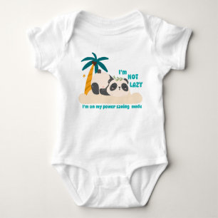 Süßer fauler Panda Baby Strampler