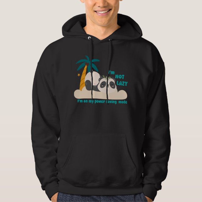 Süßer fauler Panda Hoodie (Vorderseite)
