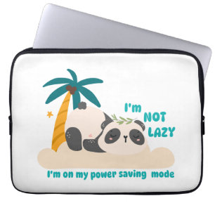 Süßer fauler Panda Laptopschutzhülle
