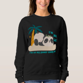 Süßer fauler Panda Sweatshirt