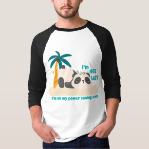 Süßer fauler Panda T-Shirt