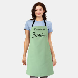 Süßer Fenchel Geschmackstest Gewürz Wortspiel Schürze