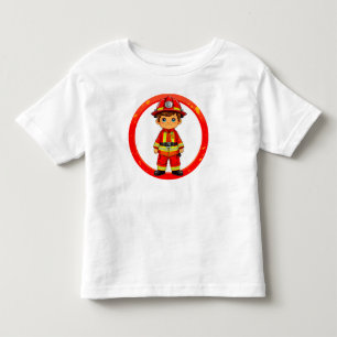 Süßer Feuerwehrmann Kleinkind T-shirt