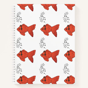 Süßer Fisch Spiralblock Goldfisch Tagebuch