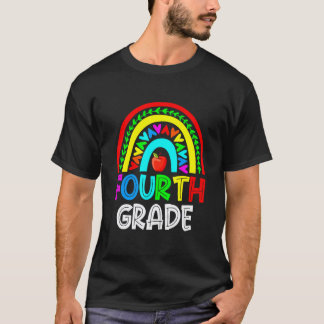 Süßer Fist Erster Schultag 4. Klasse Regenbogen-Le T-Shirt
