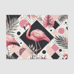 Süßer Flamingo Geometrisch Seidenpapier