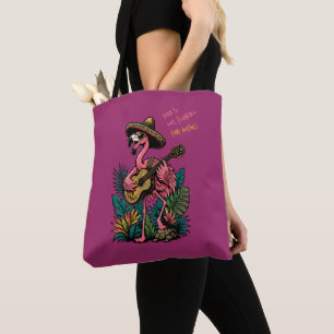 Süßer Flamingo Sombrero Gitarre Flamenco Liebhaber