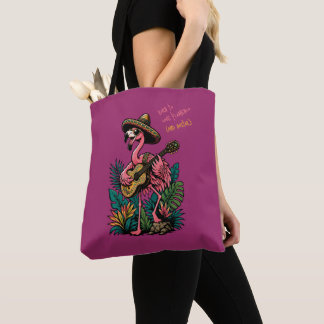 Süßer Flamingo Sombrero Gitarre Flamenco Liebhaber
