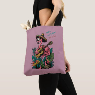 Süßer Flamingo-Sombrero-Gitarre Flamenco-Liebhaber