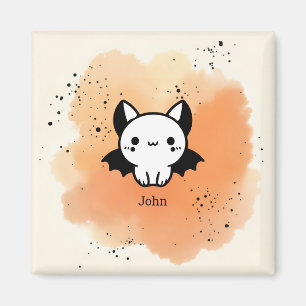 Süßer Fledermausfreund - Kawaii Minimalistische Ki Magnet