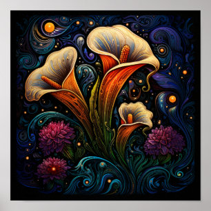 Süßer Florist Leuchtende Lilienblume - Lilly Poster