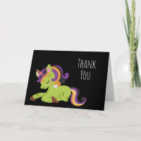 Süßer Frankenstein Einhorn Halloween Dankeschön