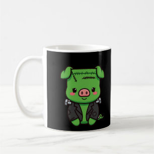 Süßer Frankenstein-Schwein Halloween Kaffeetasse