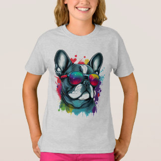 Süßer Franzose Hund T-Shirt