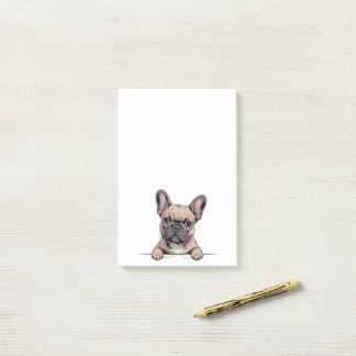 Süßer Französische Bulldogge Frenchie Post-it Klebezettel