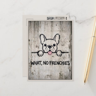 Süßer Französische Bulldogge Reise Postkarte