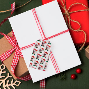 Süßer Französischer Bulldogge Hund Weihnachtsmuste Geschenkanhänger