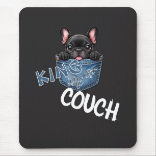 Süßer Französischer Bulldogge Lustiger Hunde Liebh Mousepad